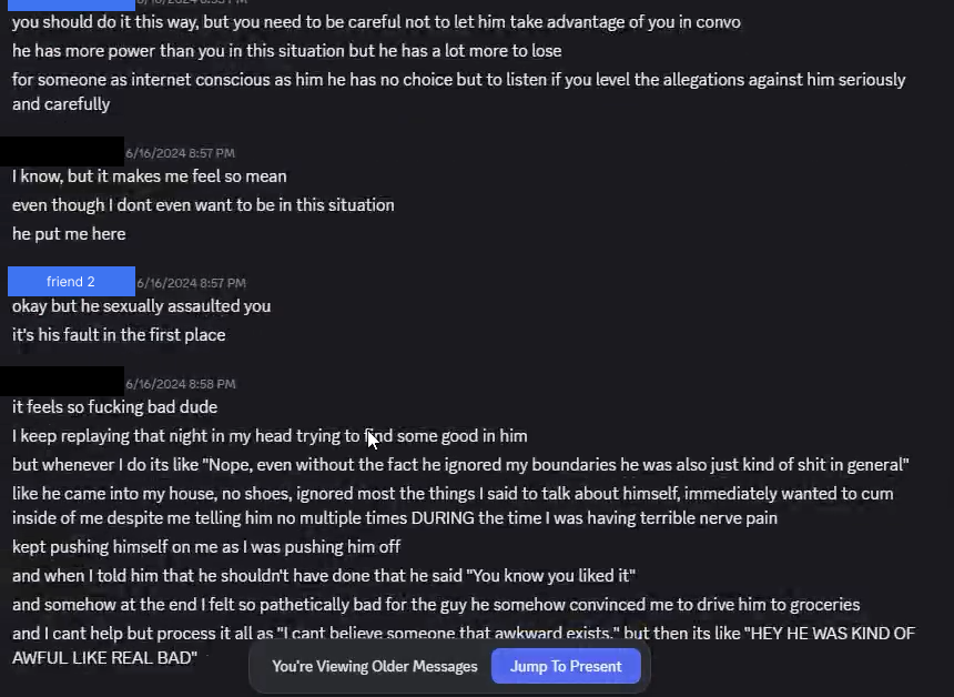 Conversation with a friend before
speaking with Thor