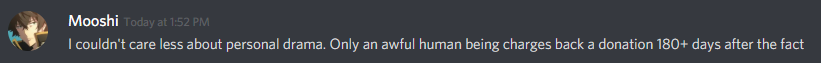 Fan: "I couldn't care less about personal drama"